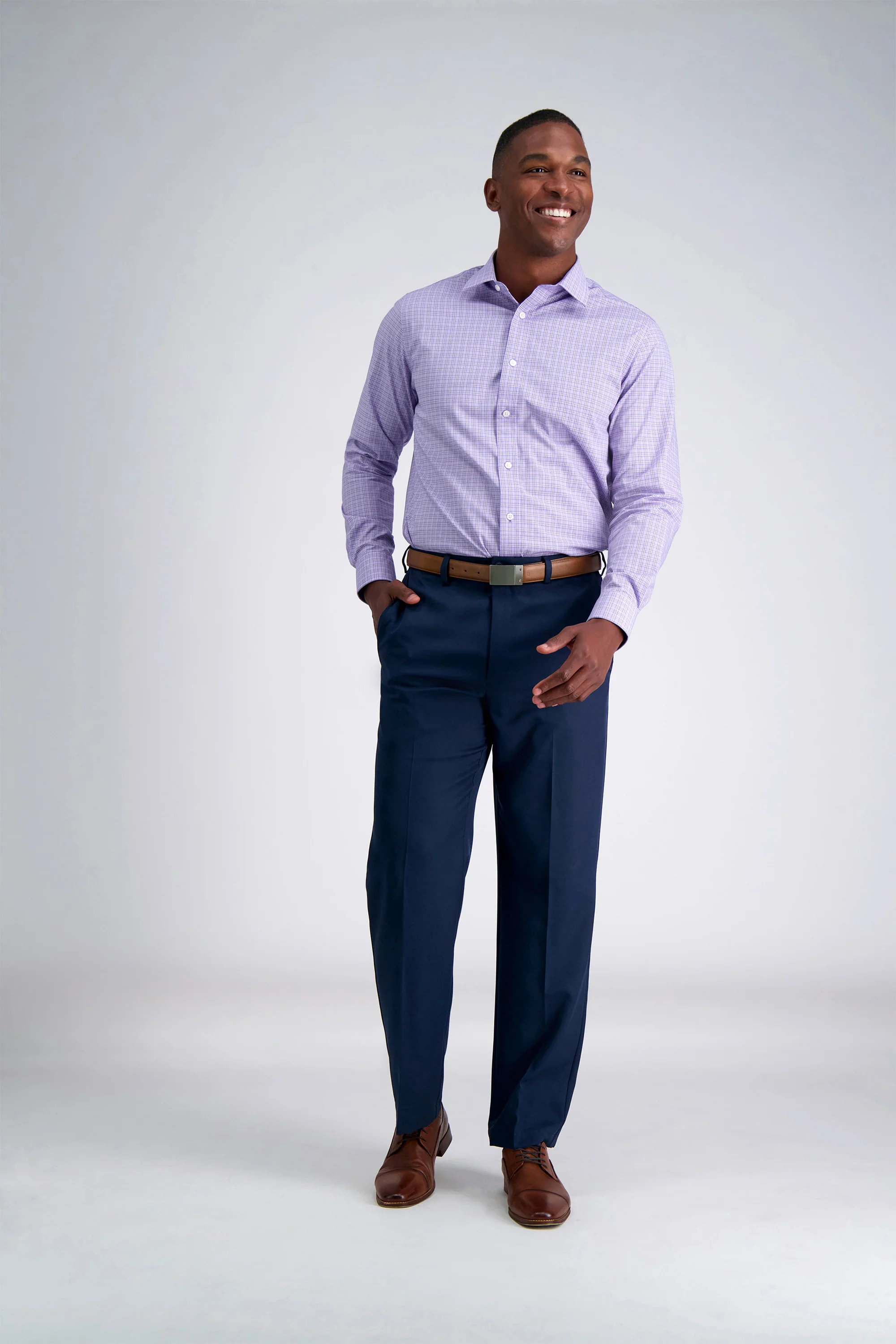 Premium Comfort Dress Shirt - Lilac - Image 3