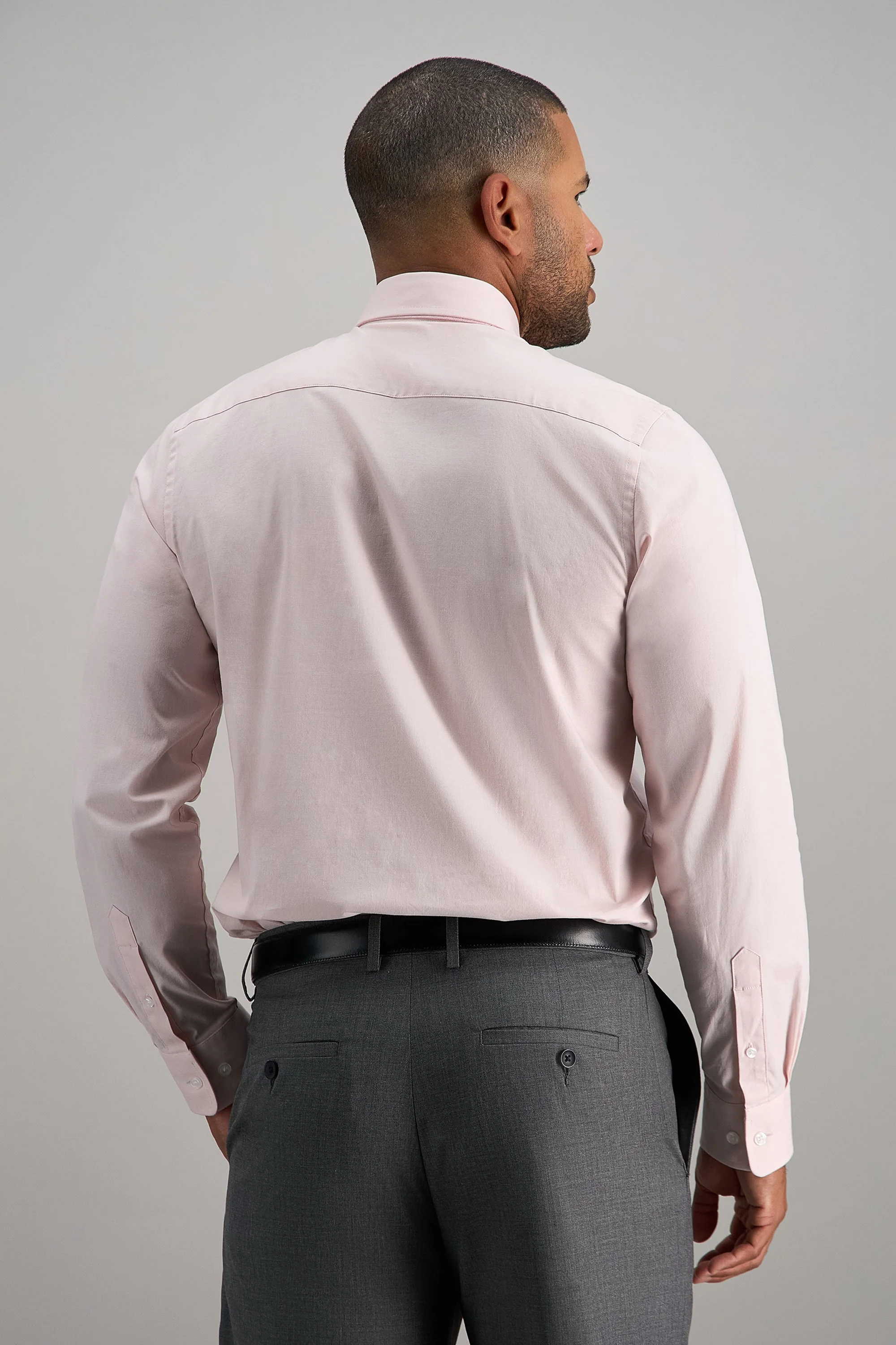 Premium Comfort Dress Shirt - Pink - Image 4