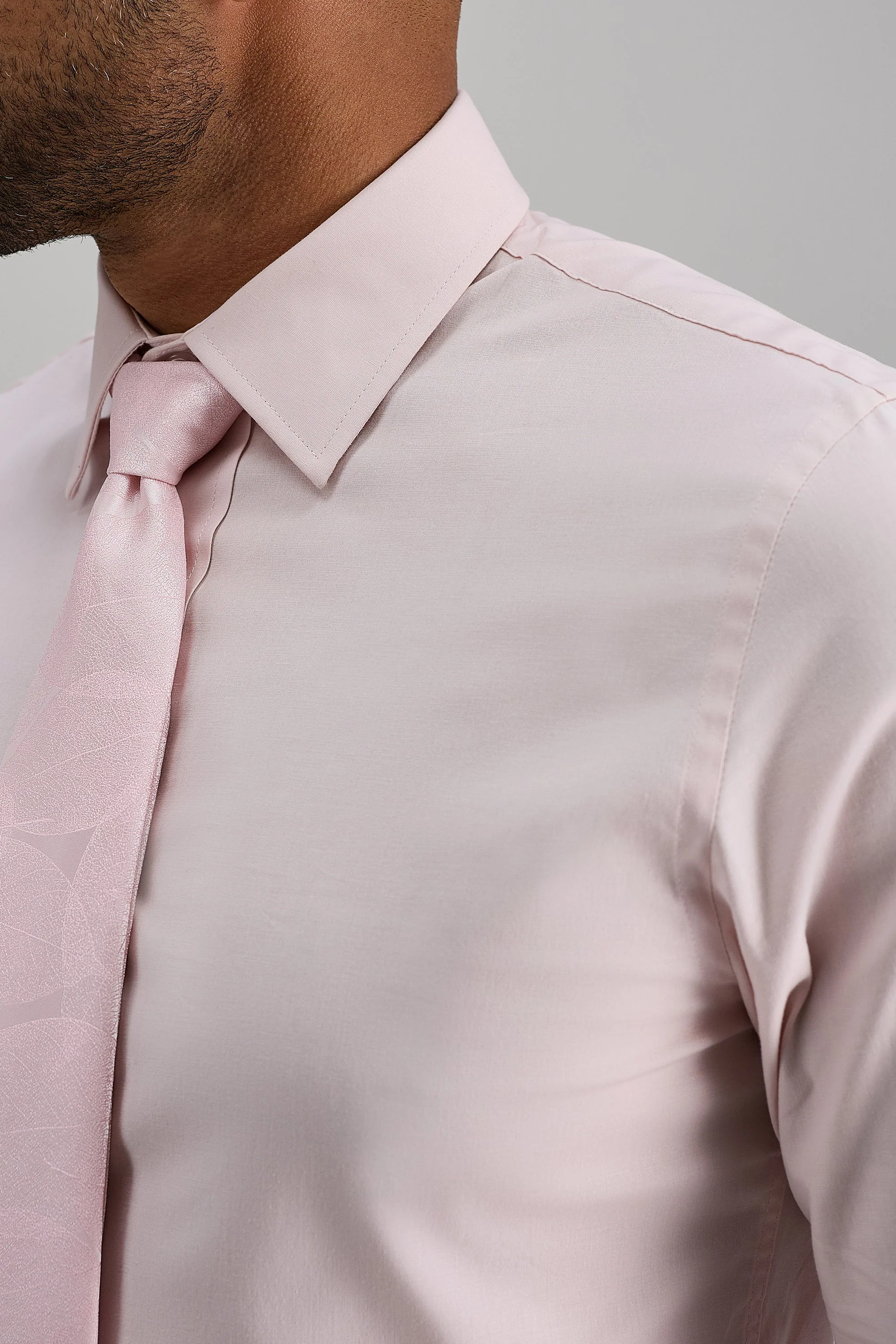 Premium Comfort Dress Shirt - Pink - Image 5