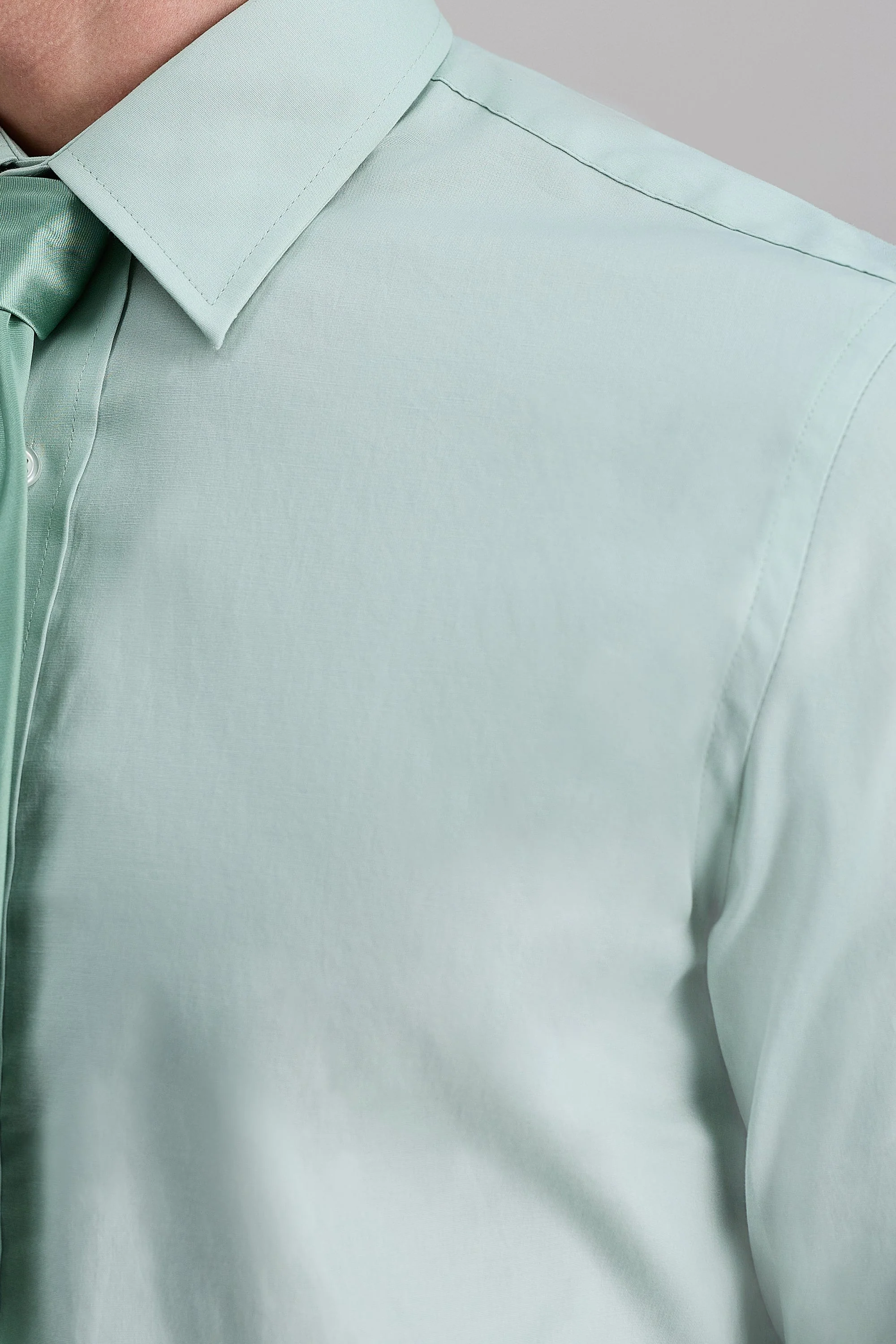 Premium Comfort Dress Shirt - Seafoam - Image 4