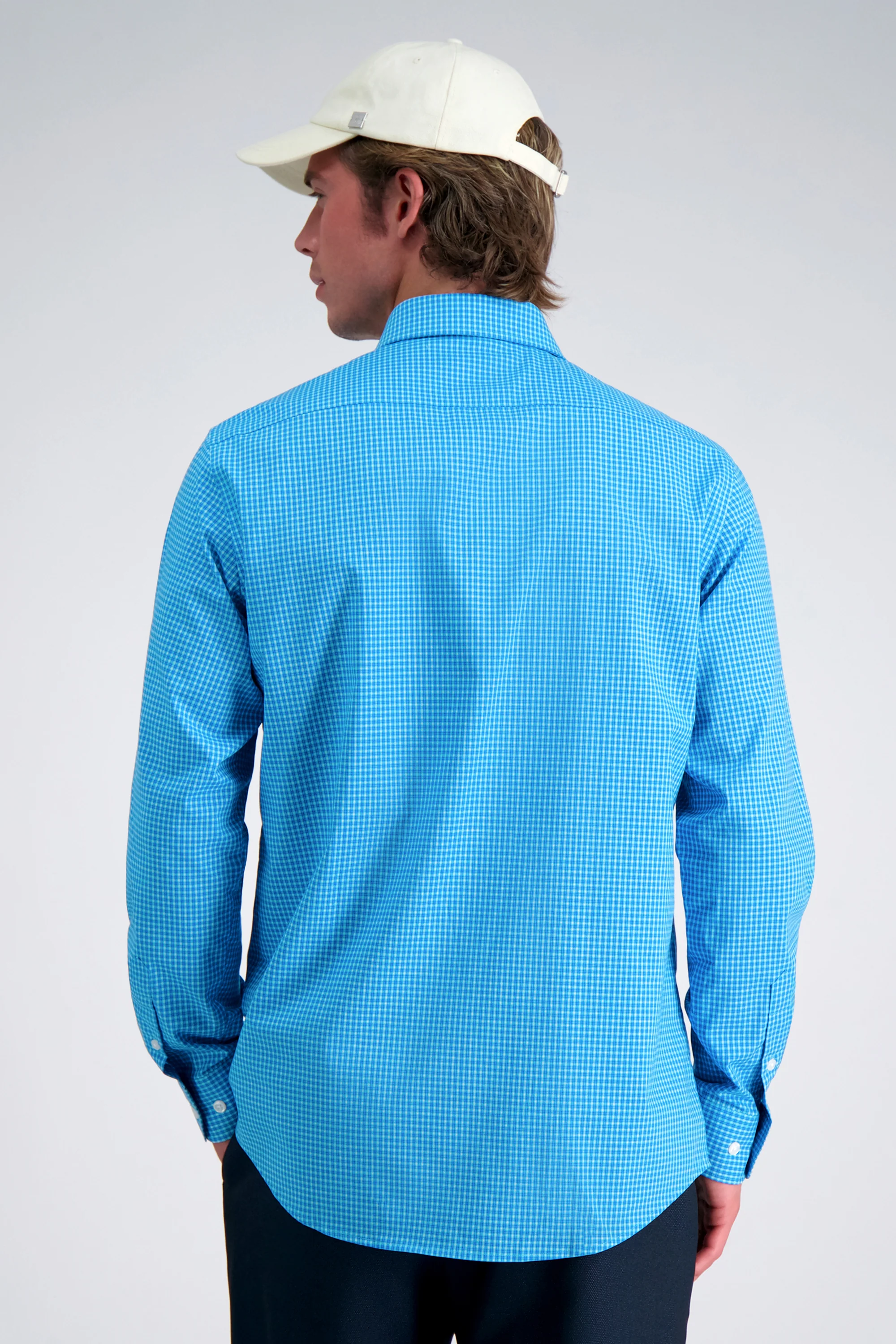 Premium Comfort Dress Shirt -  Turquoise Check - Image 2