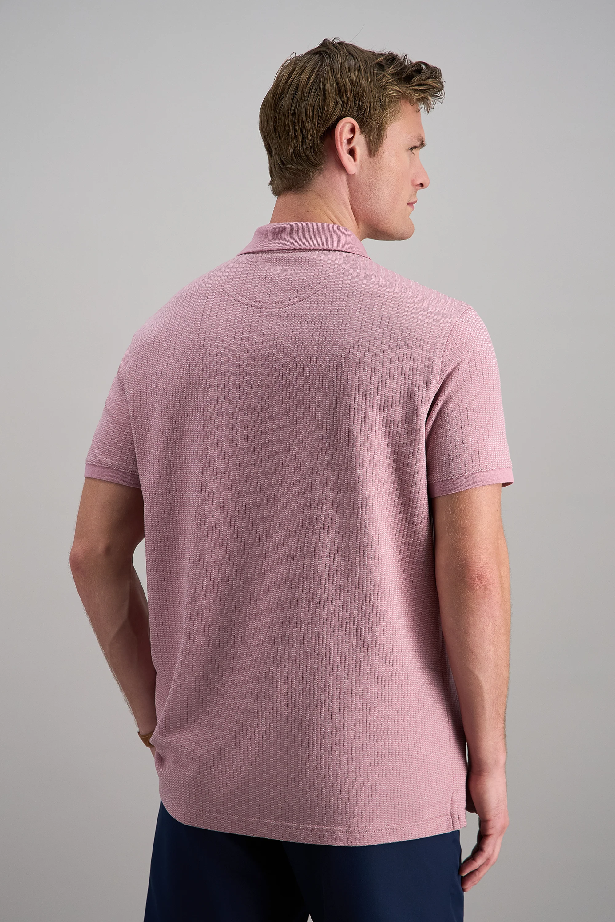 Premium Comfort Quarter Zip Jacquard Polo - Image 8