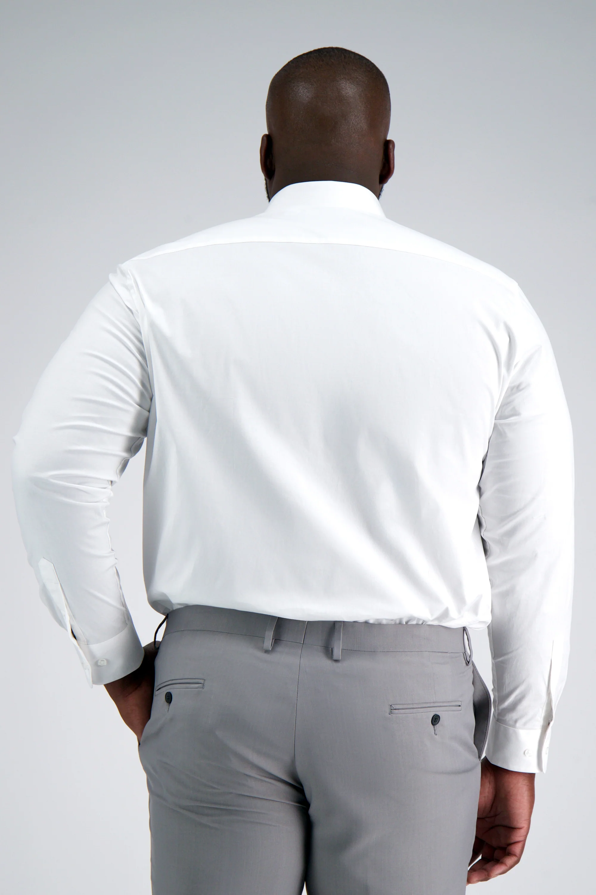 Premium Comfort Tall Dress Shirt - White - Image 2