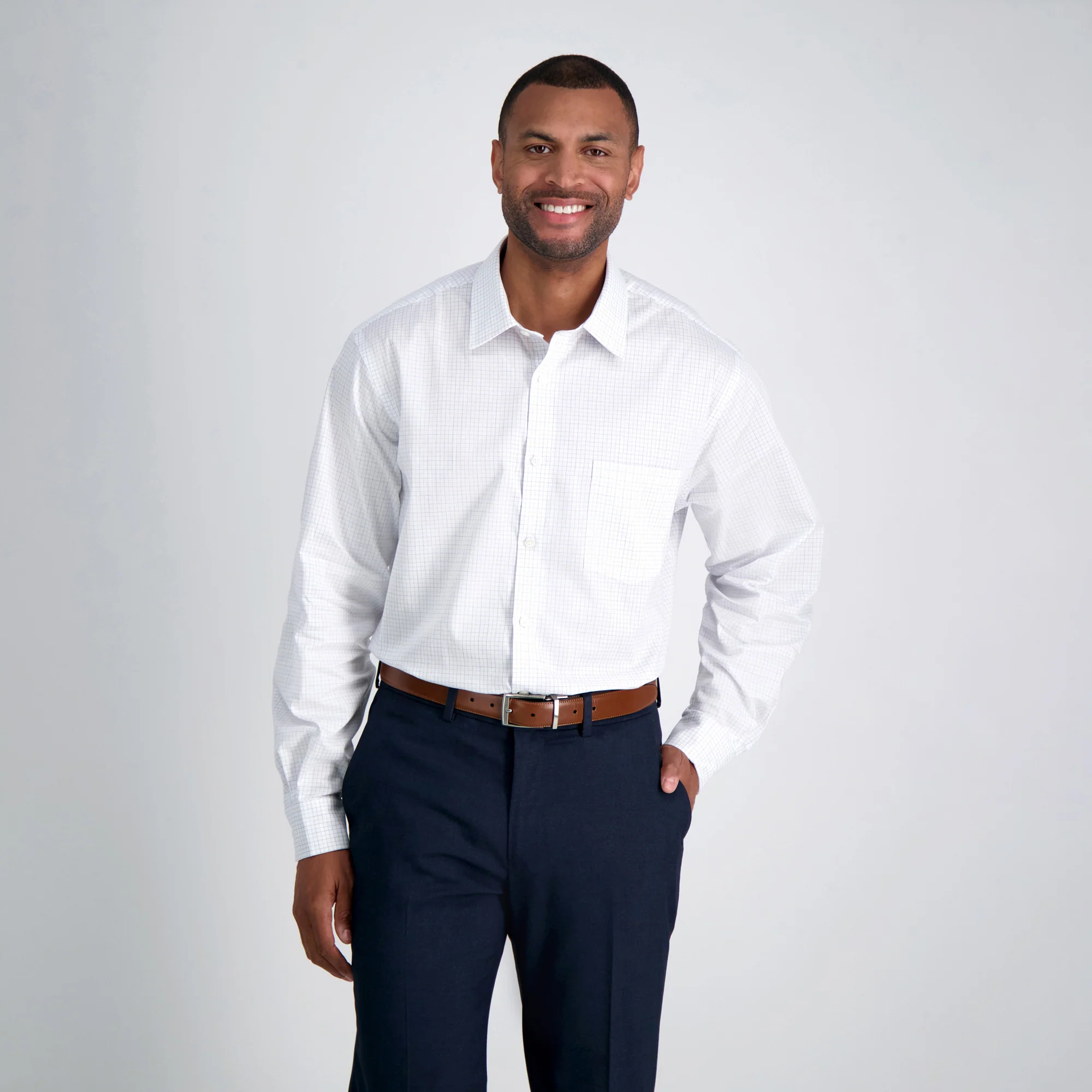 Purple Check Dress Shirt
