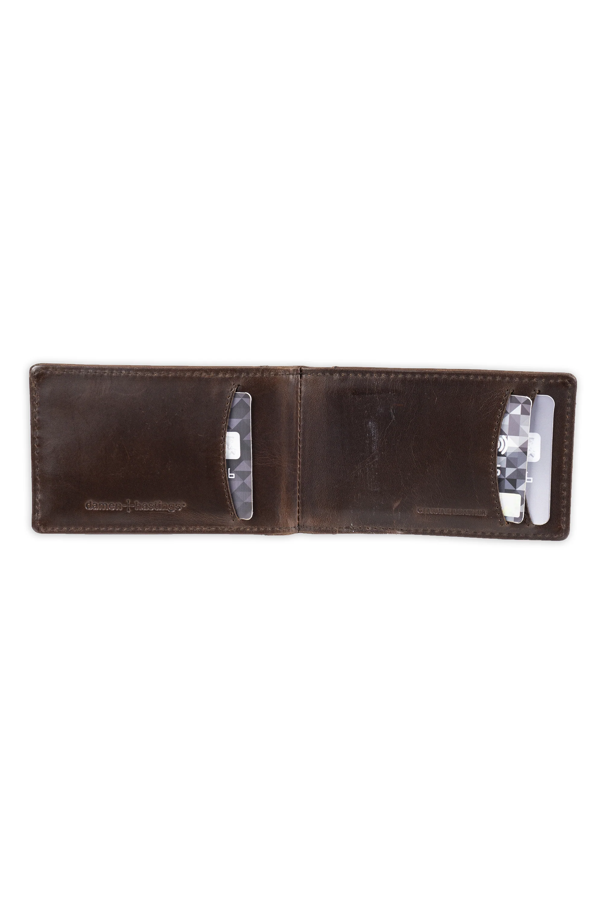 RFID Bifold Wallet with Removable Money Clip, Best Dad Ever Engraving - Brown - Image 6