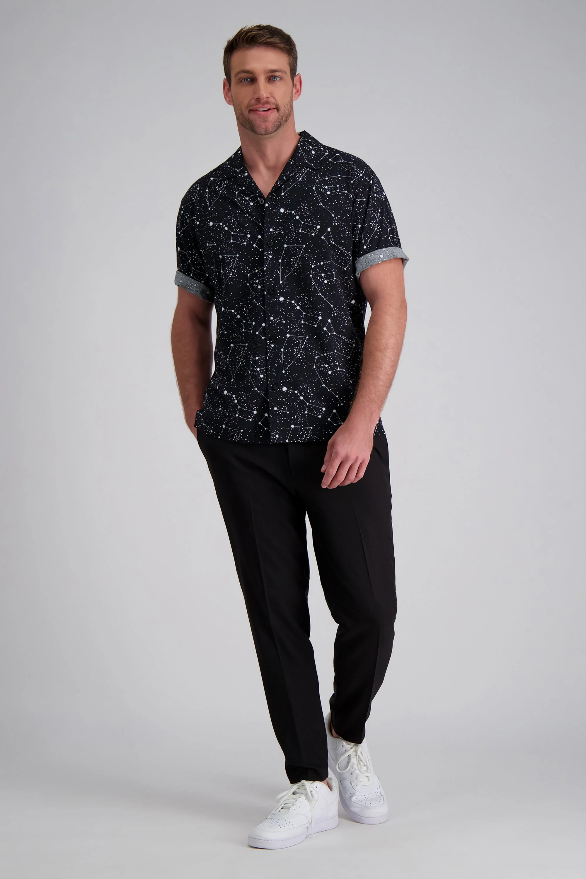 Short Sleeve Celestrial Camp Shirt - Image 3