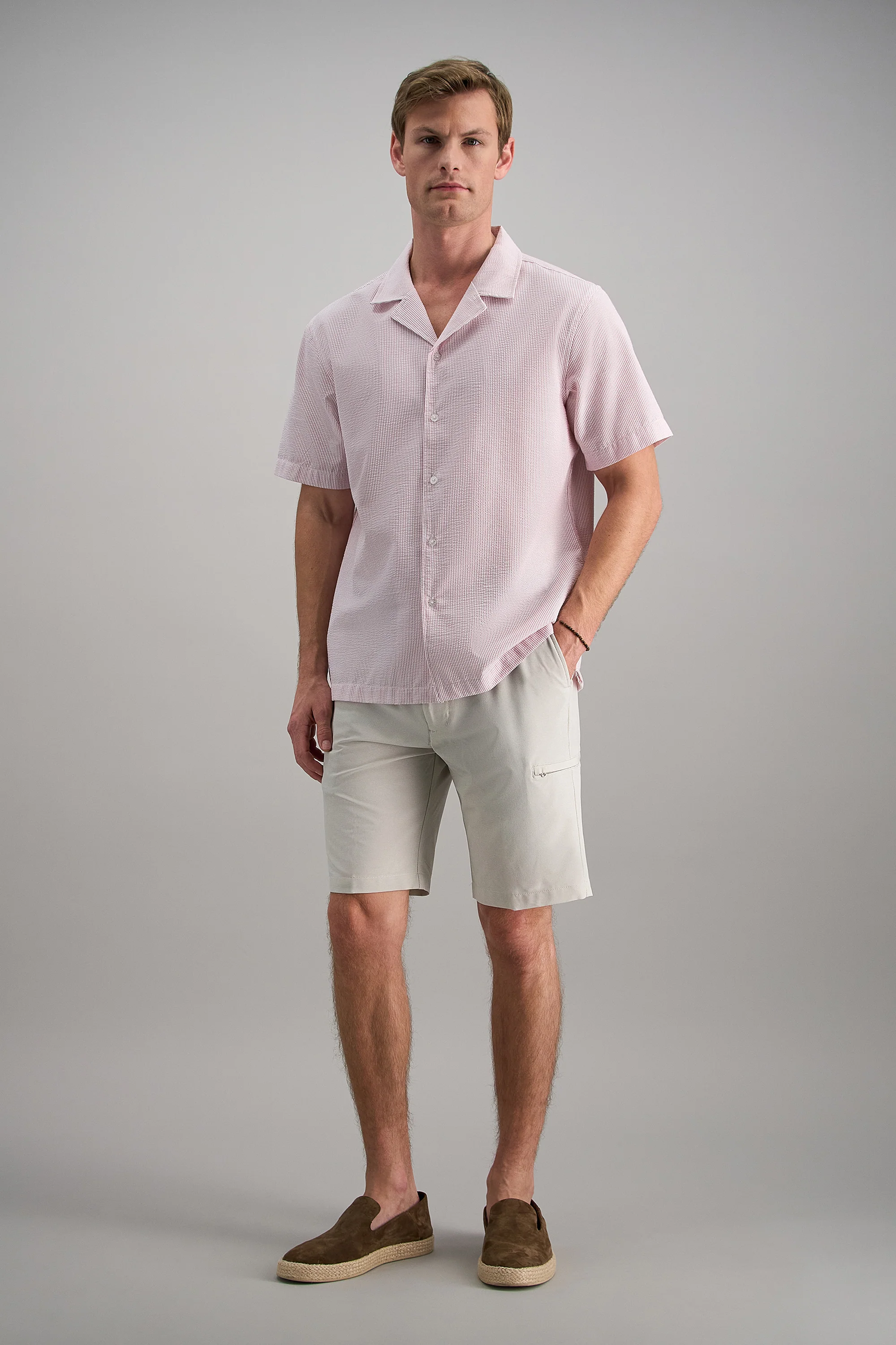 Short Sleeve Seersucker Camp Shirt - Image 7