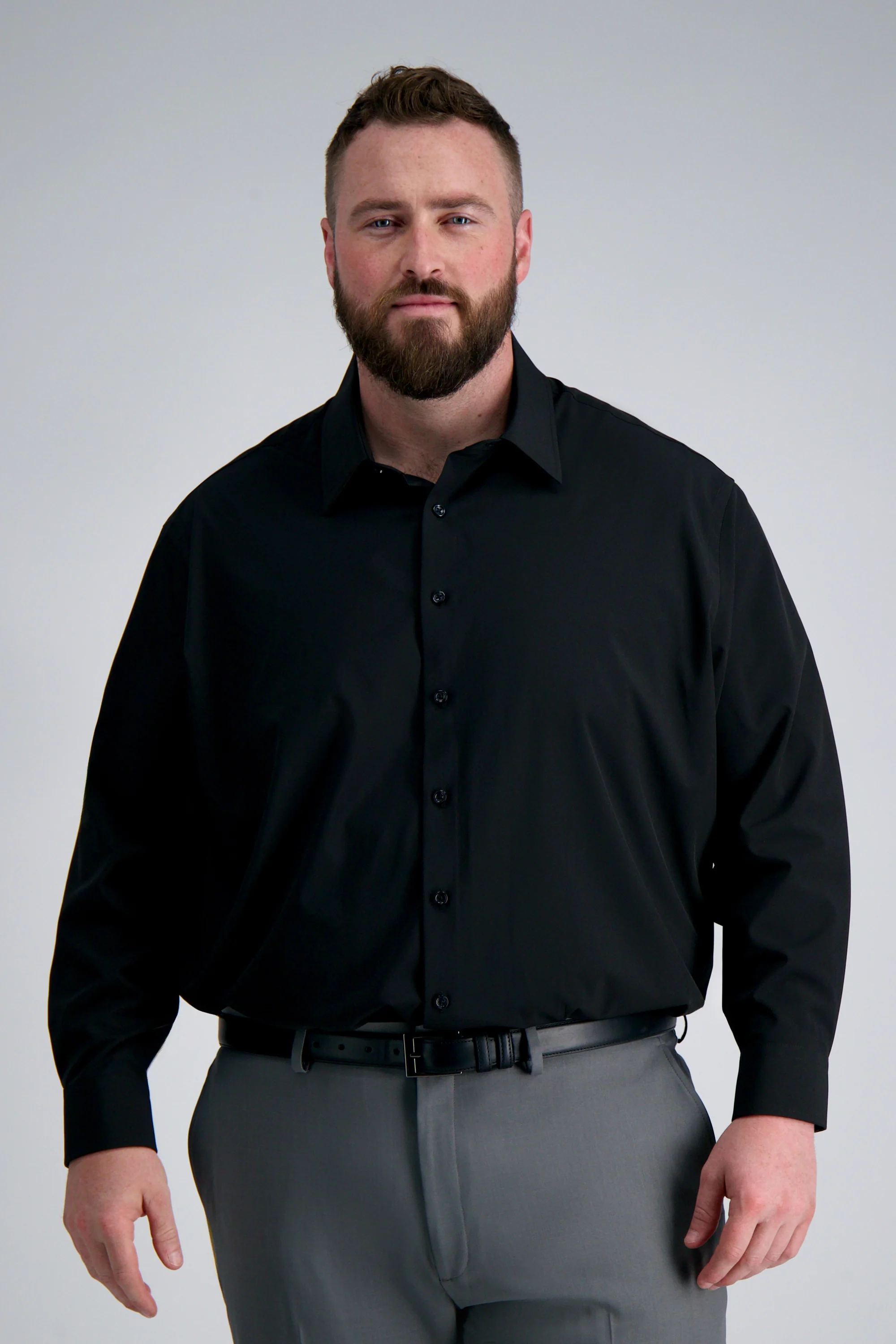 Smart Wash® Big Dress Shirt - Black