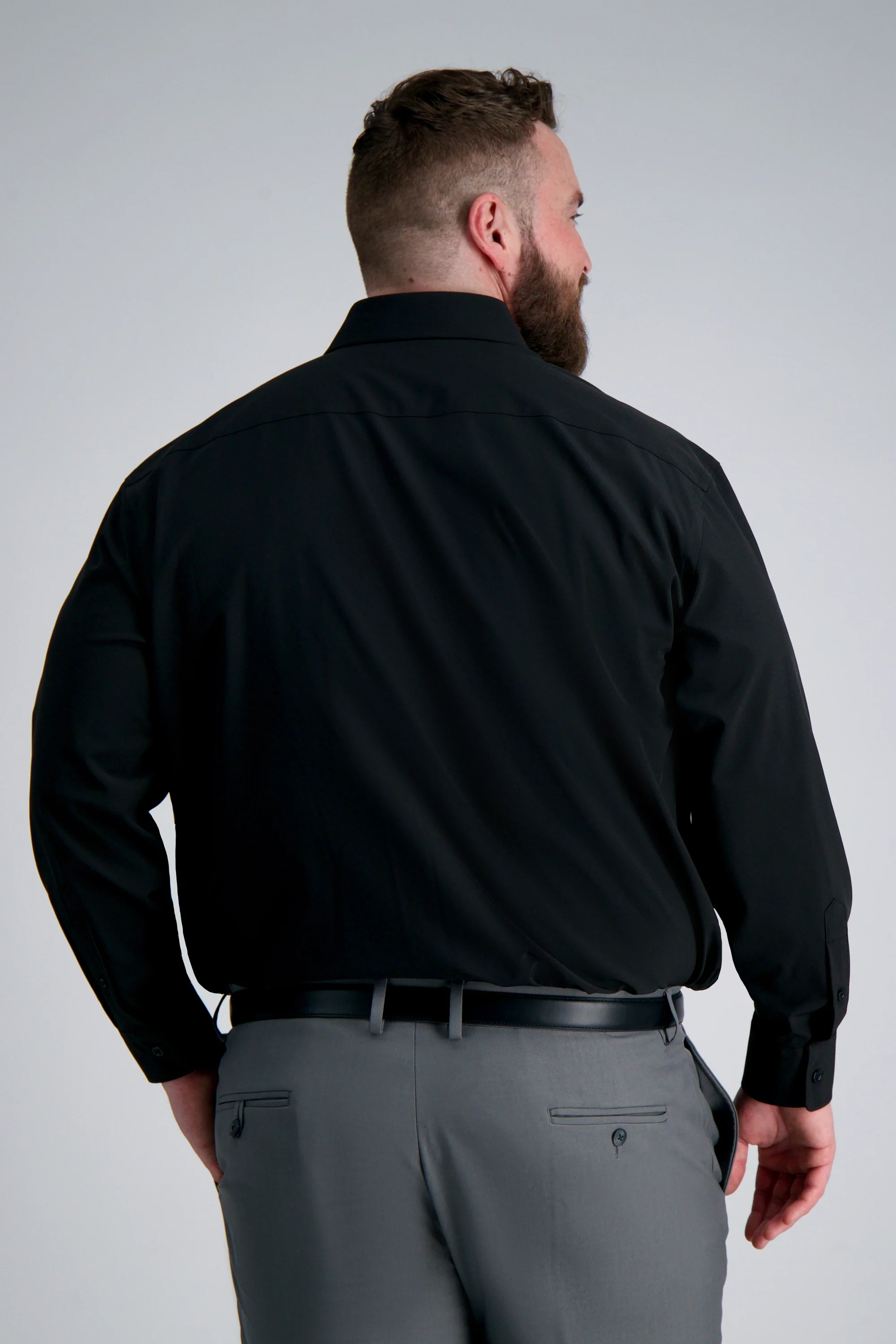 Smart Wash® Big Dress Shirt - Black - Image 2