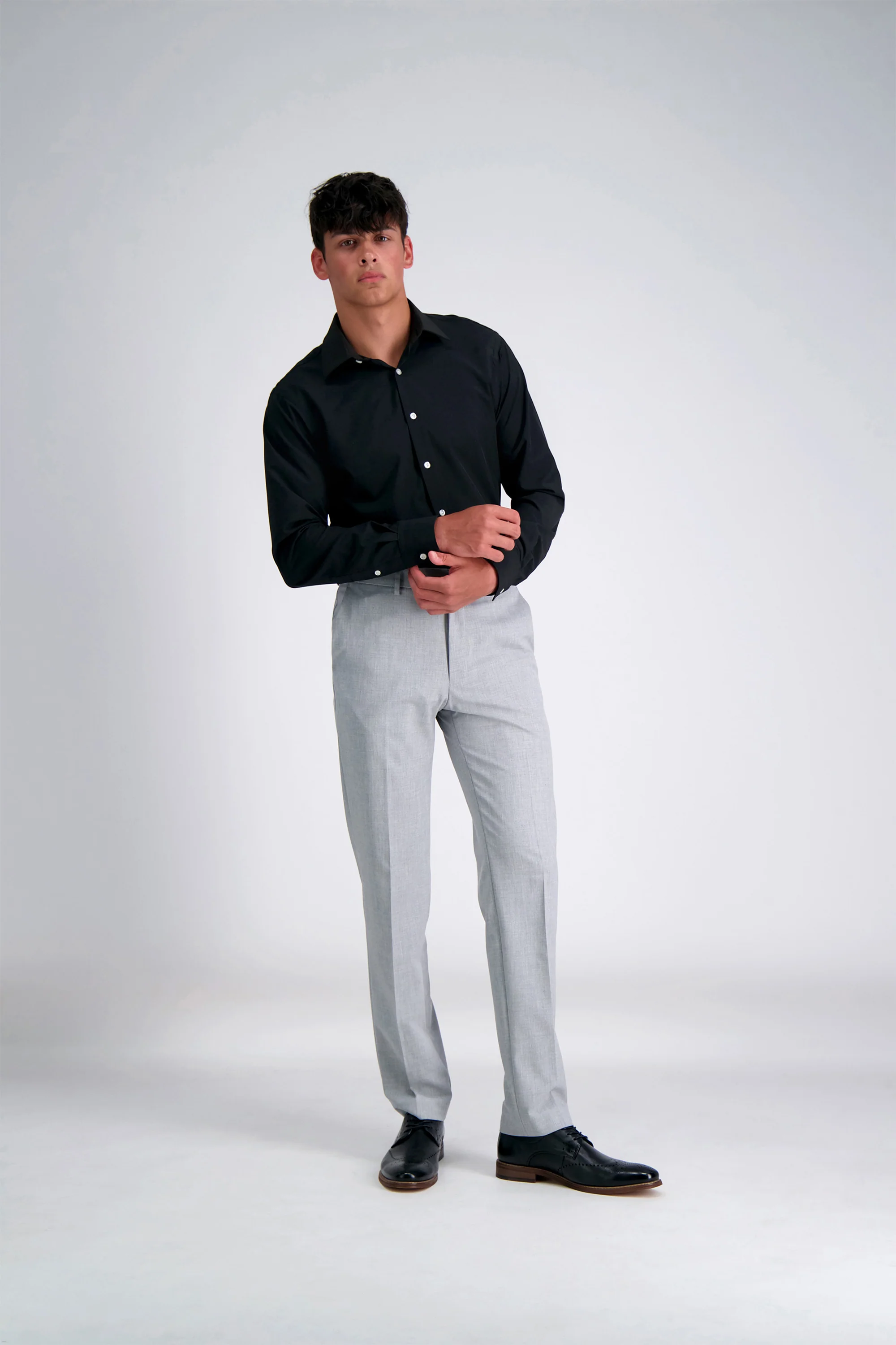 Smart Wash® Dress Shirt - Black - Image 3