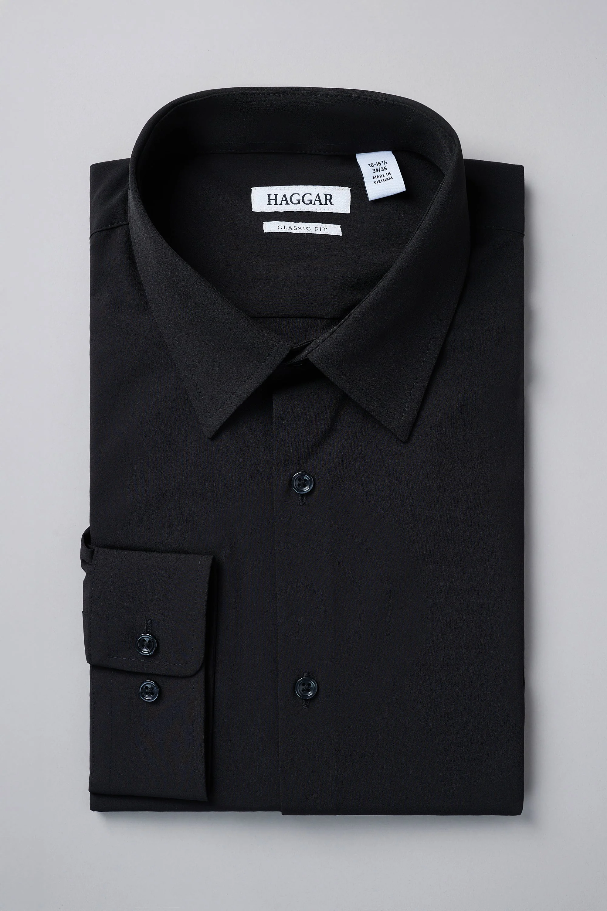 Smart Wash® Dress Shirt - Black