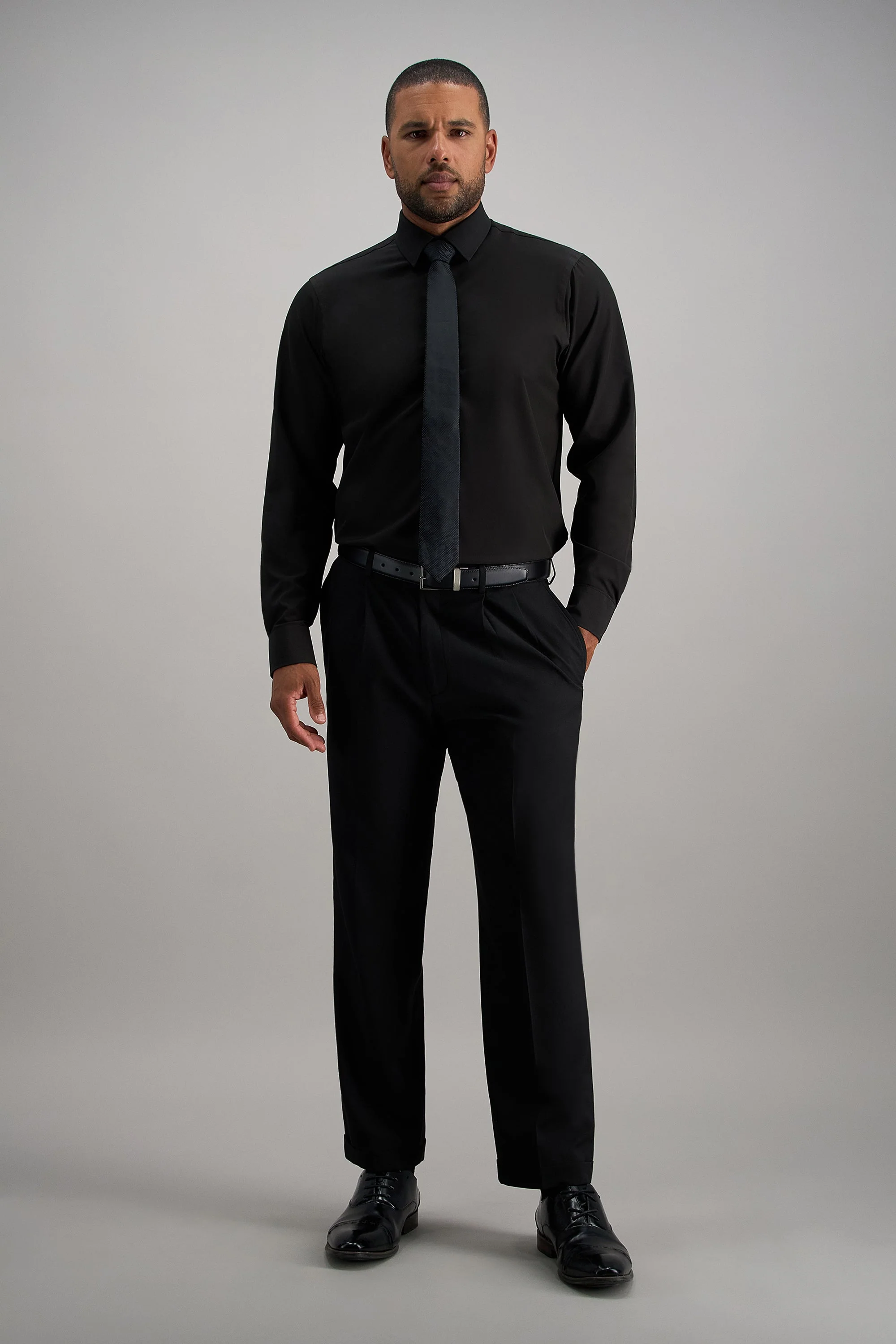 Smart Wash® Dress Shirt - Black - Image 3