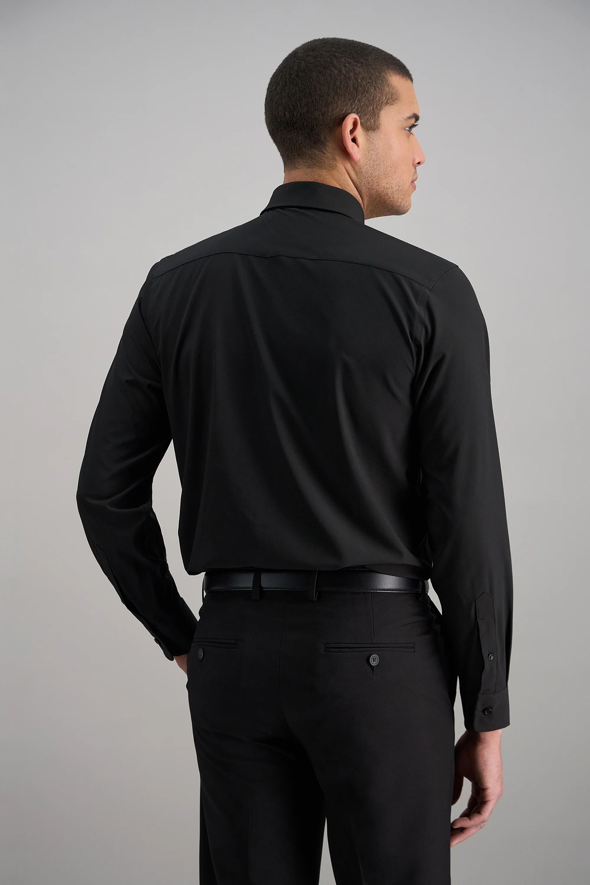 Smart Wash® Dress Shirt - Black - Image 4