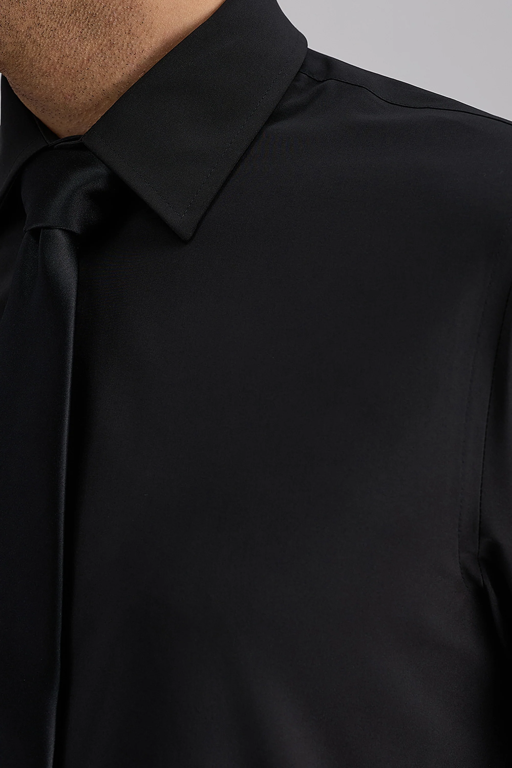 Smart Wash® Dress Shirt - Black - Image 5