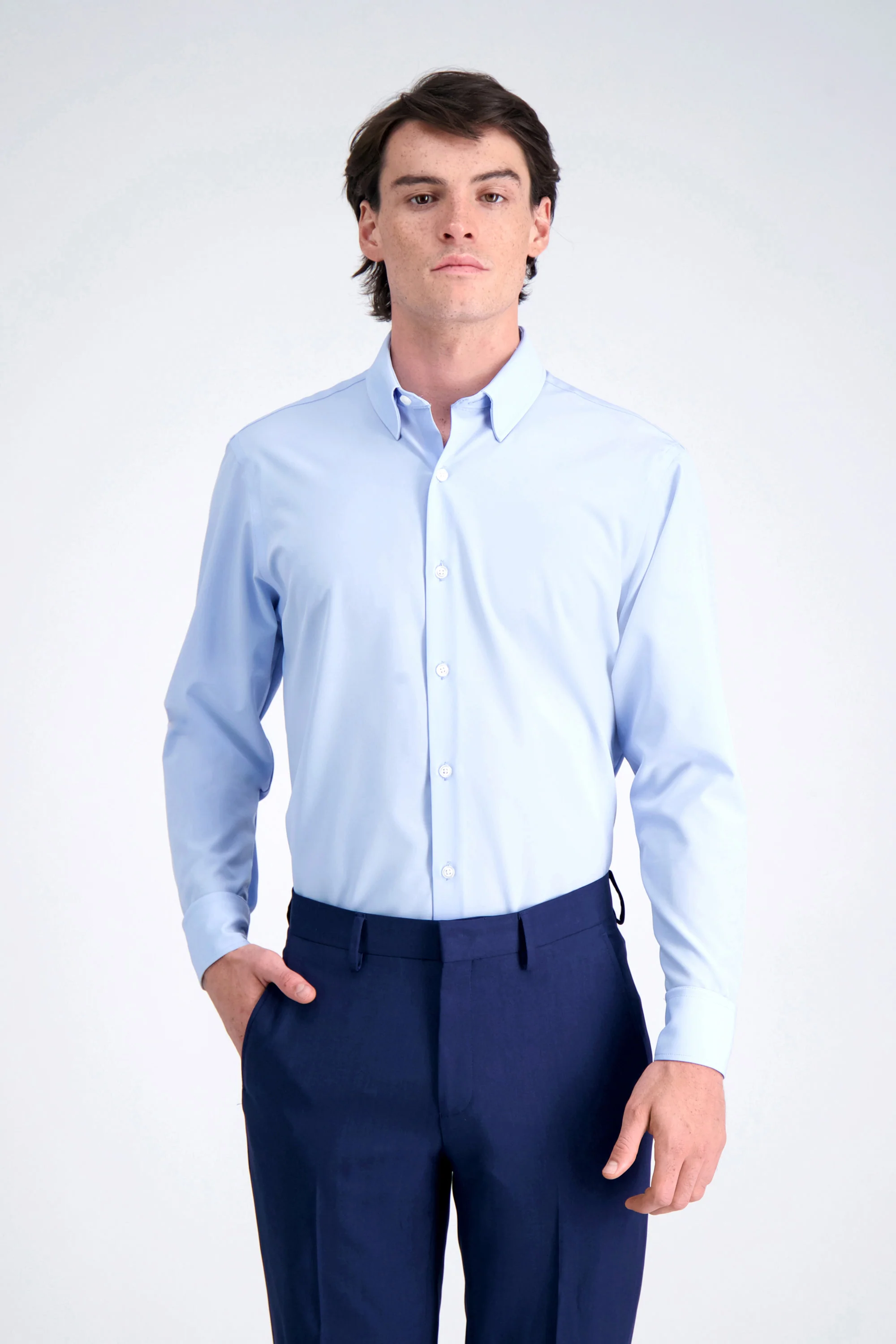 Smart Wash™ Dress Shirt - Blue