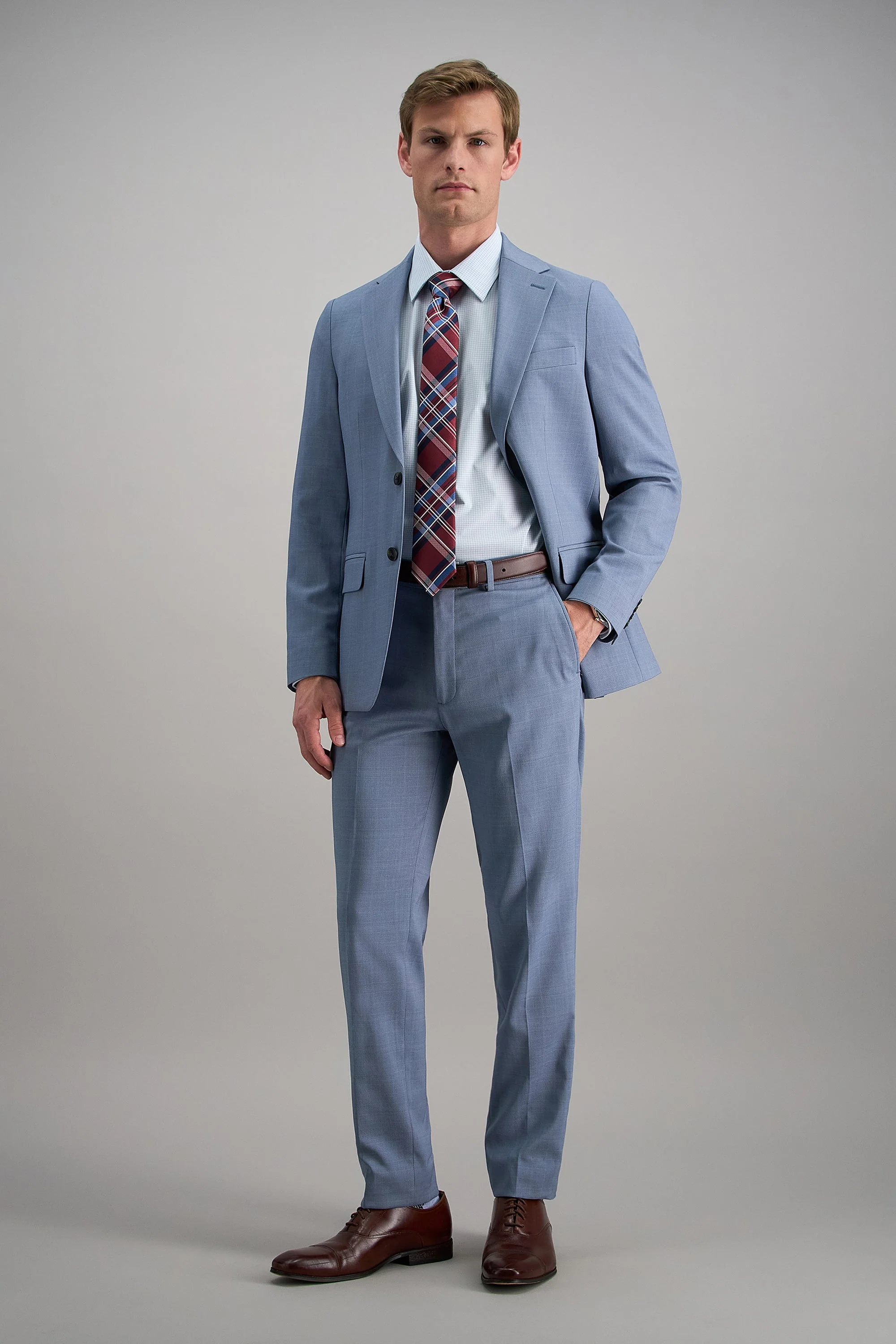 Smart Wash® Dress Shirt - Blue Graph Check - Image 4