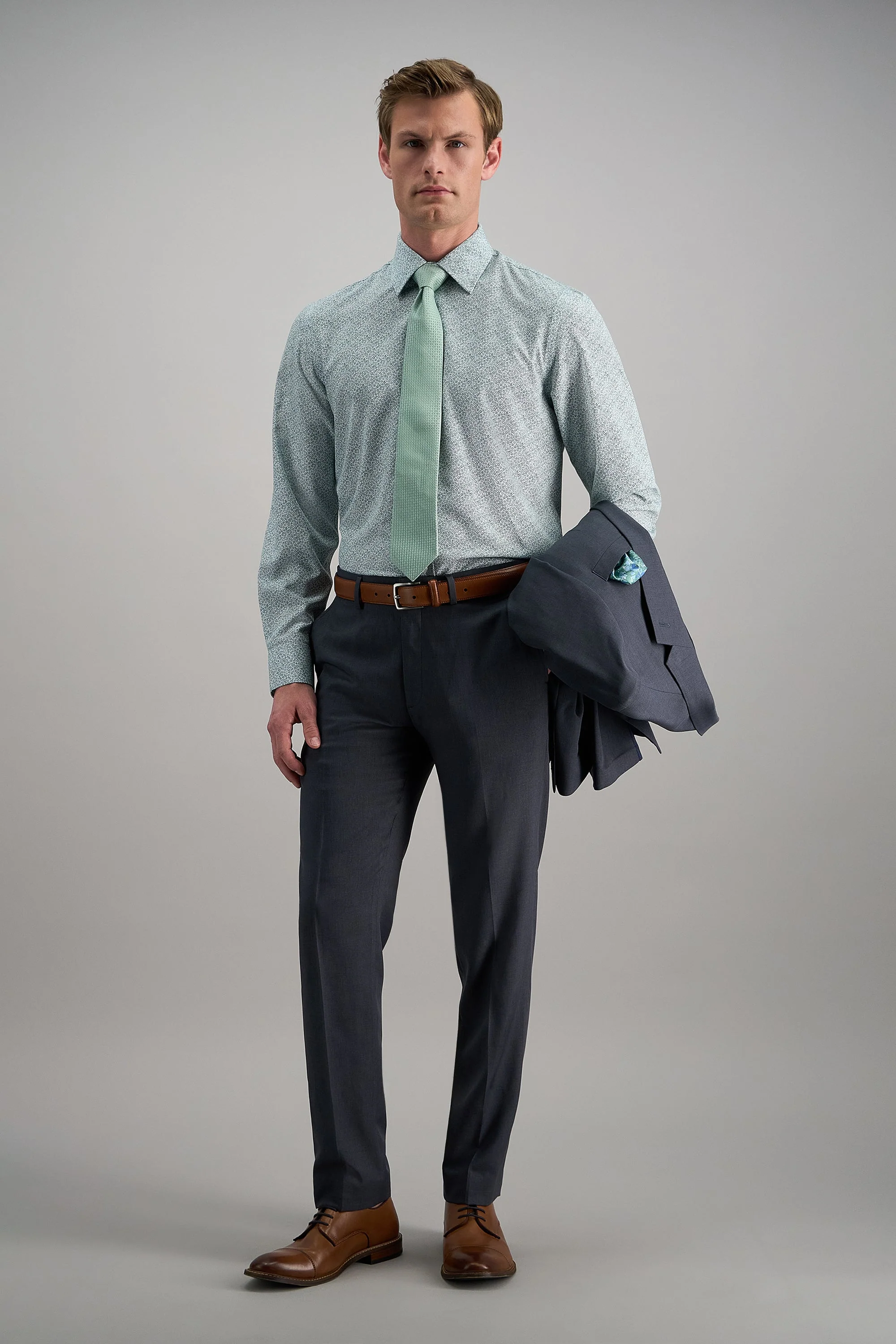 Smart Wash® Dress Shirt - Forest Floral Print - Image 3