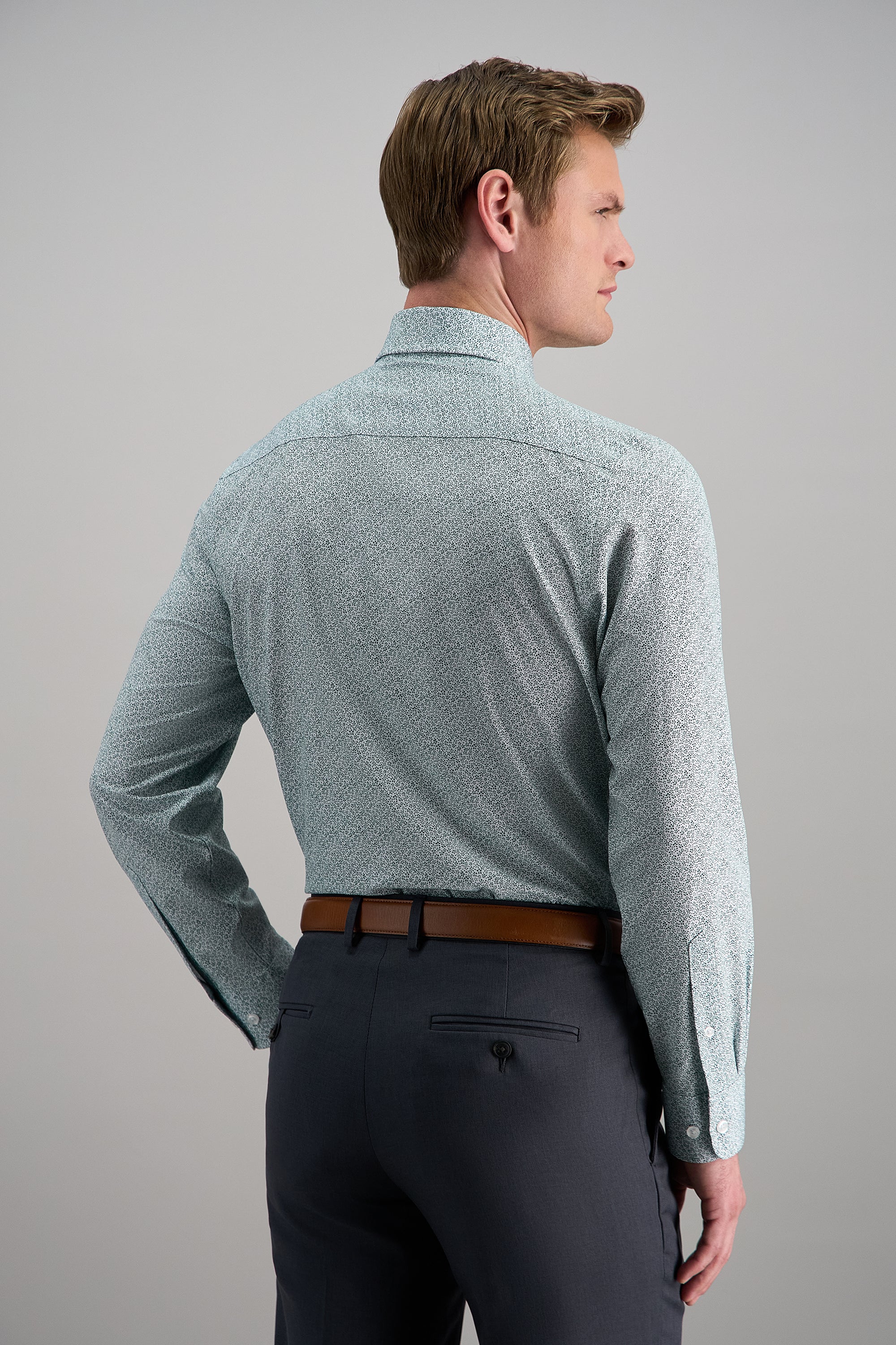 Smart Wash® Dress Shirt - Forest Floral Print - Image 4