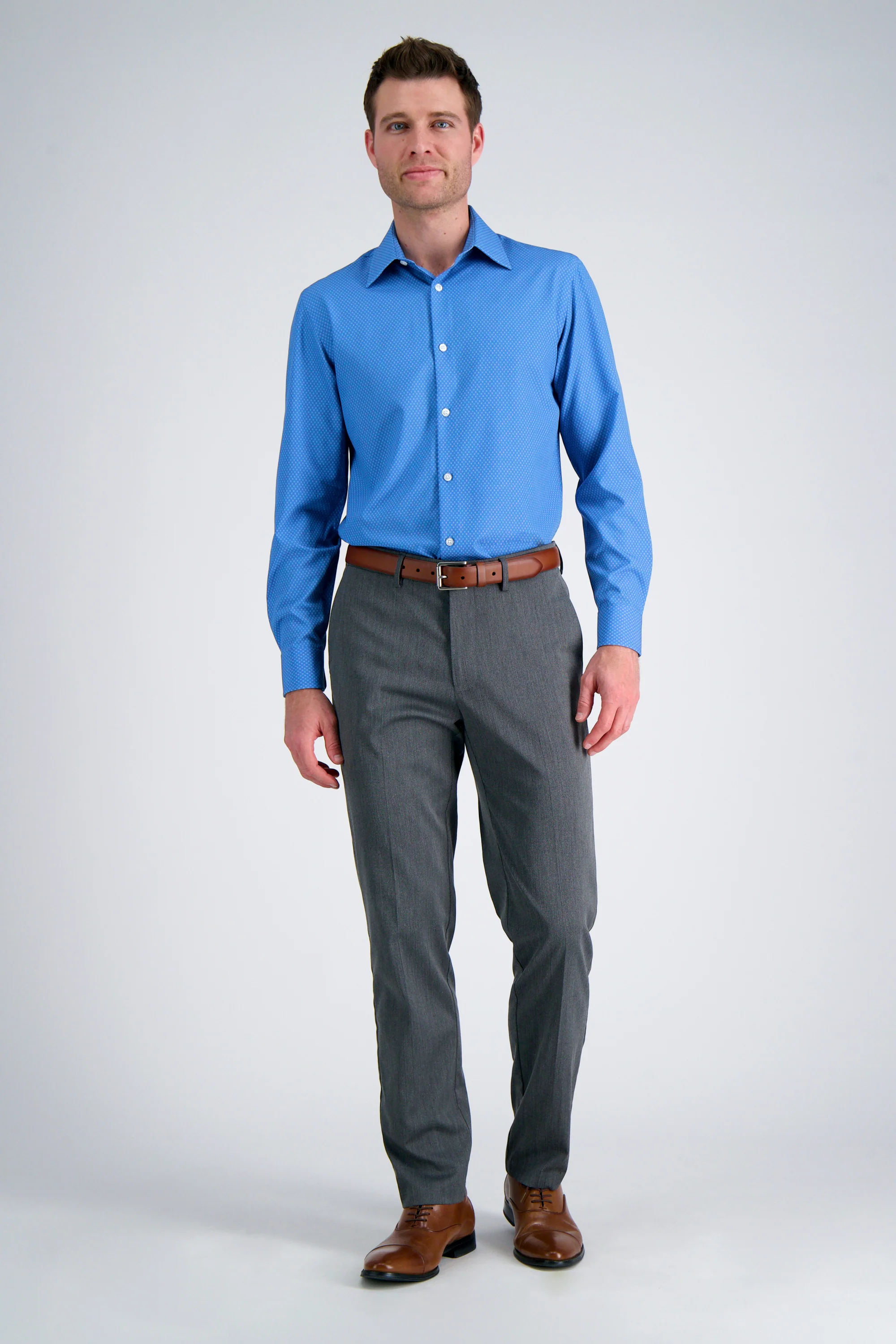 Smart Wash® Dress Shirt - Navy - Image 3