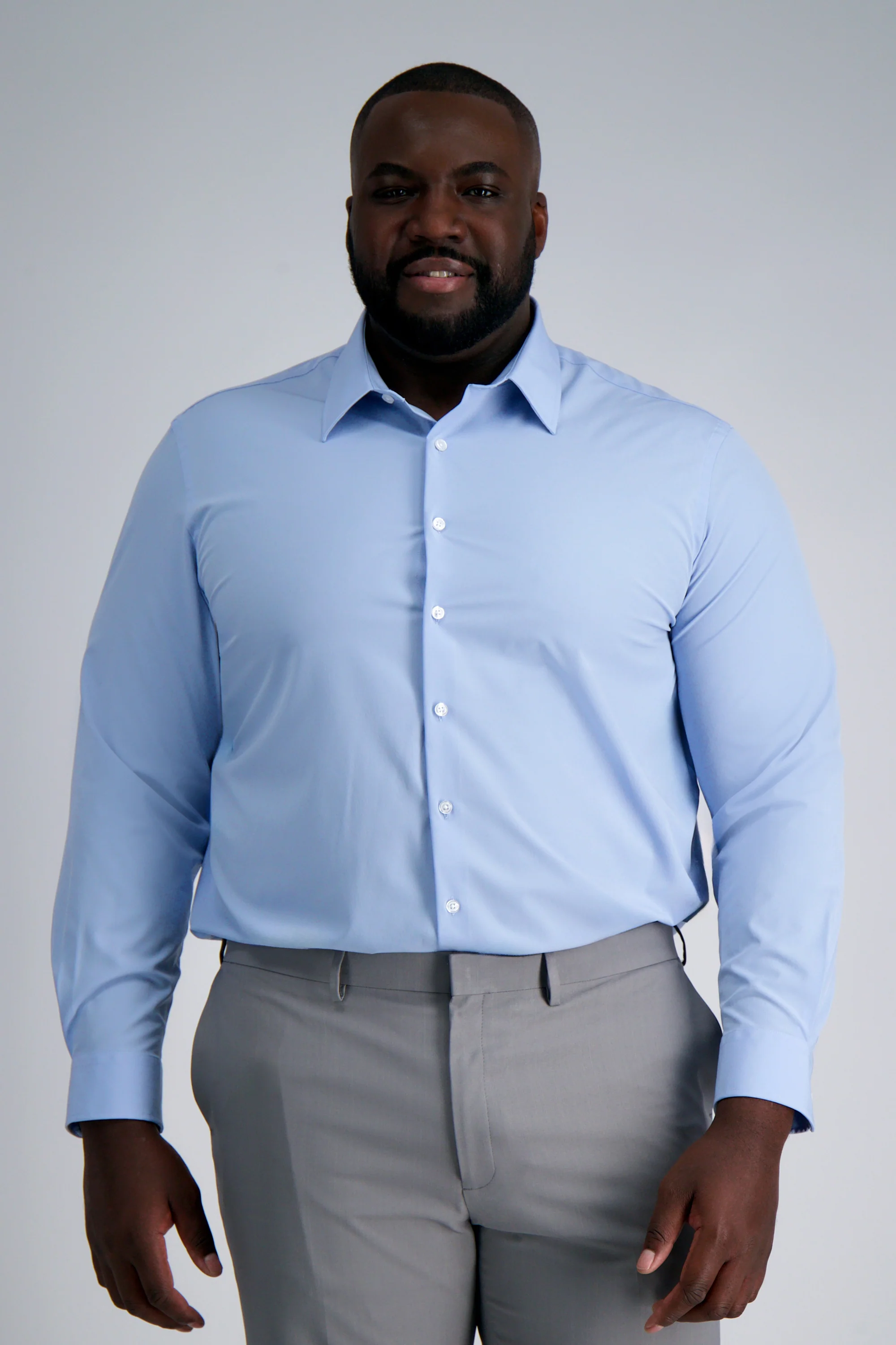 Smart Wash™ Tall Dress Shirt - Blue