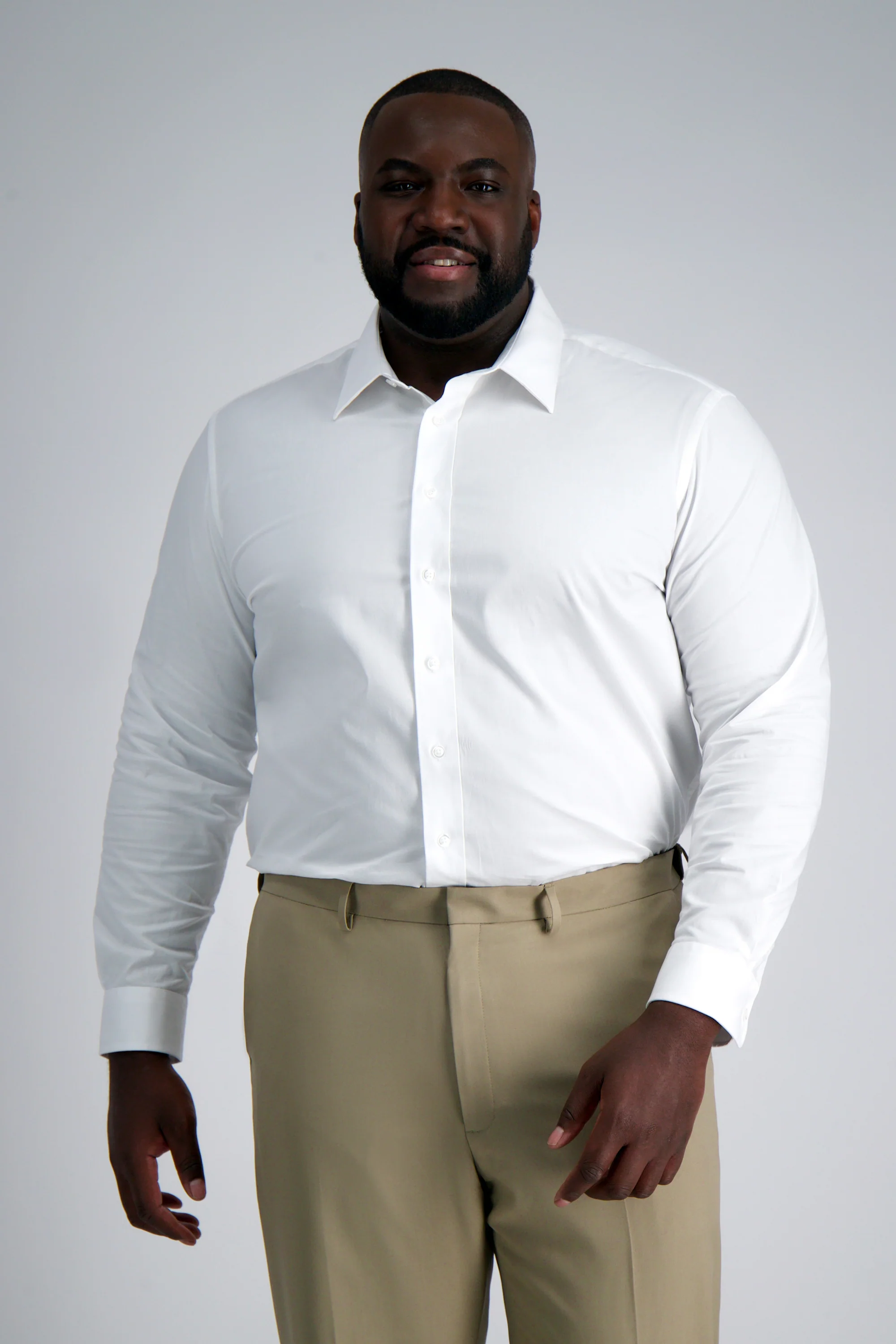 Smart Wash® Tall Dress Shirt - White