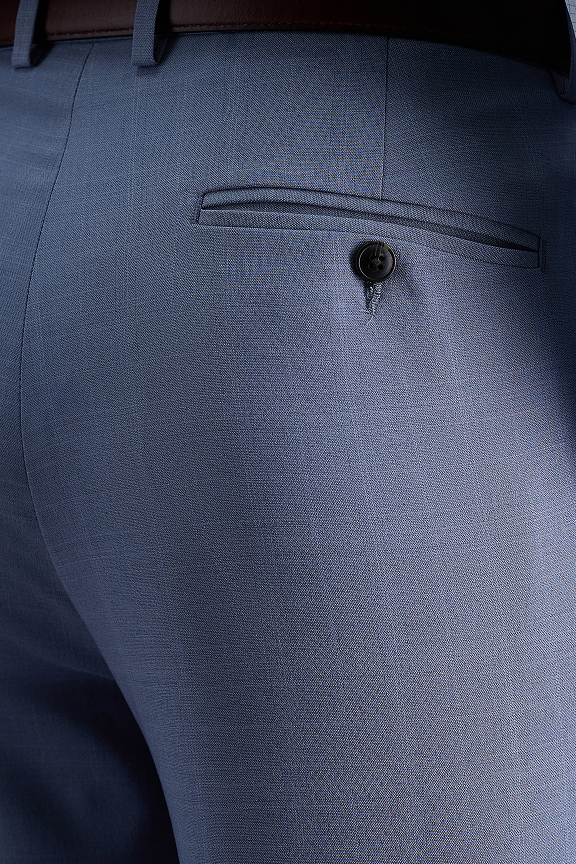 Smart Wash® Tonal Plaid Suit Pant - Image 2