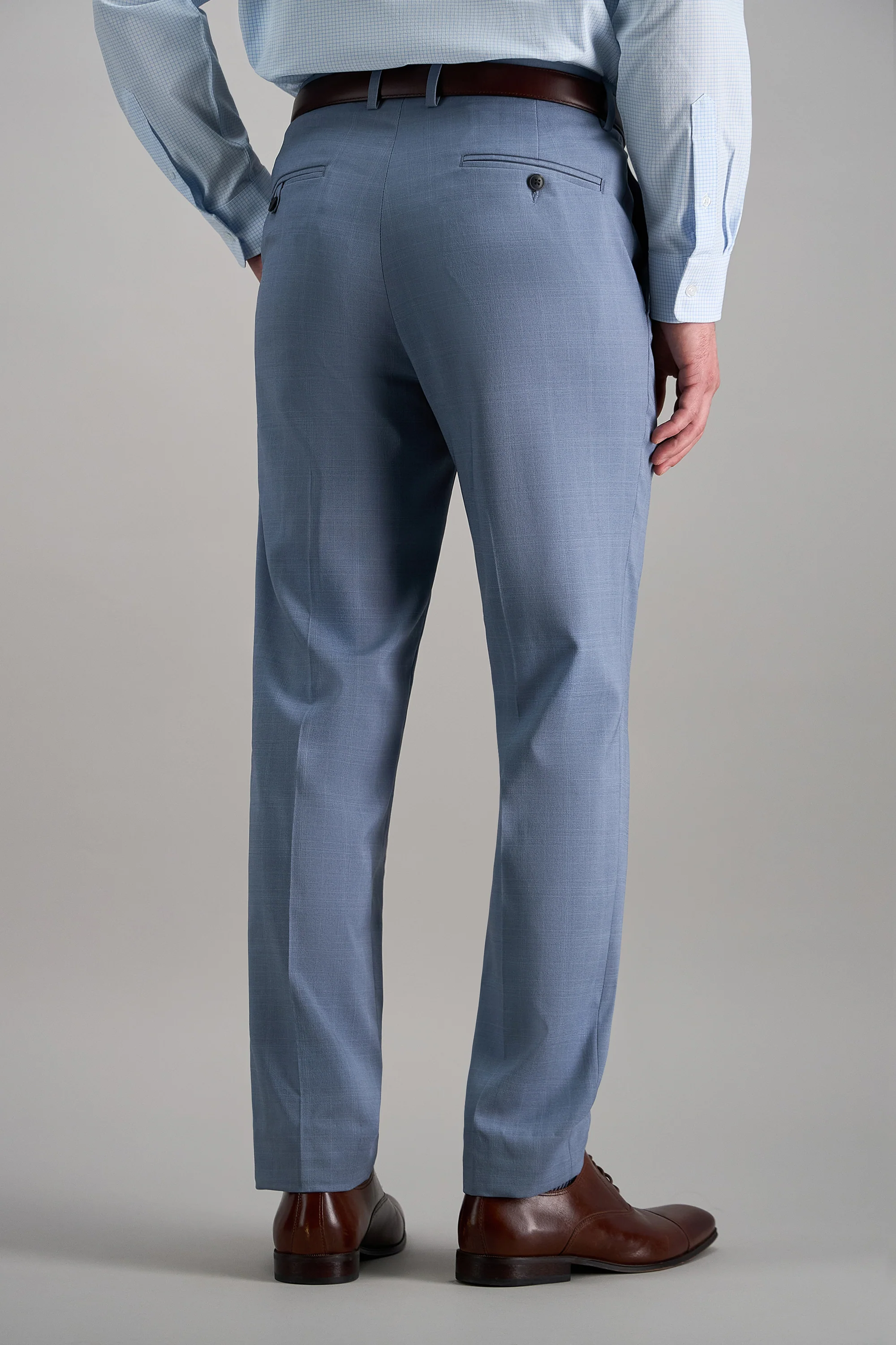 Smart Wash® Tonal Plaid Suit Pant - Image 3