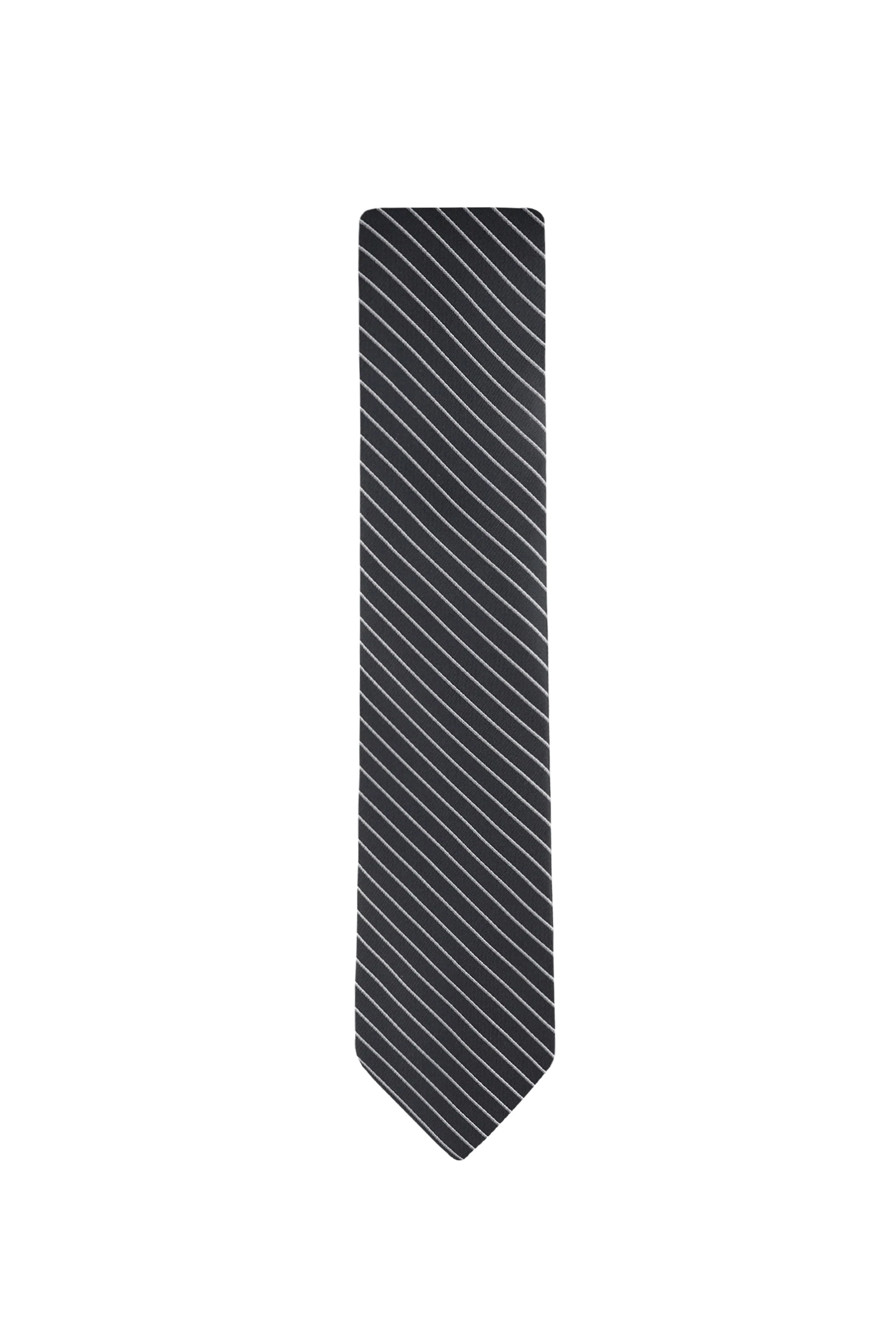 Tadeo Pin Stripe Tie - Black - Image 2