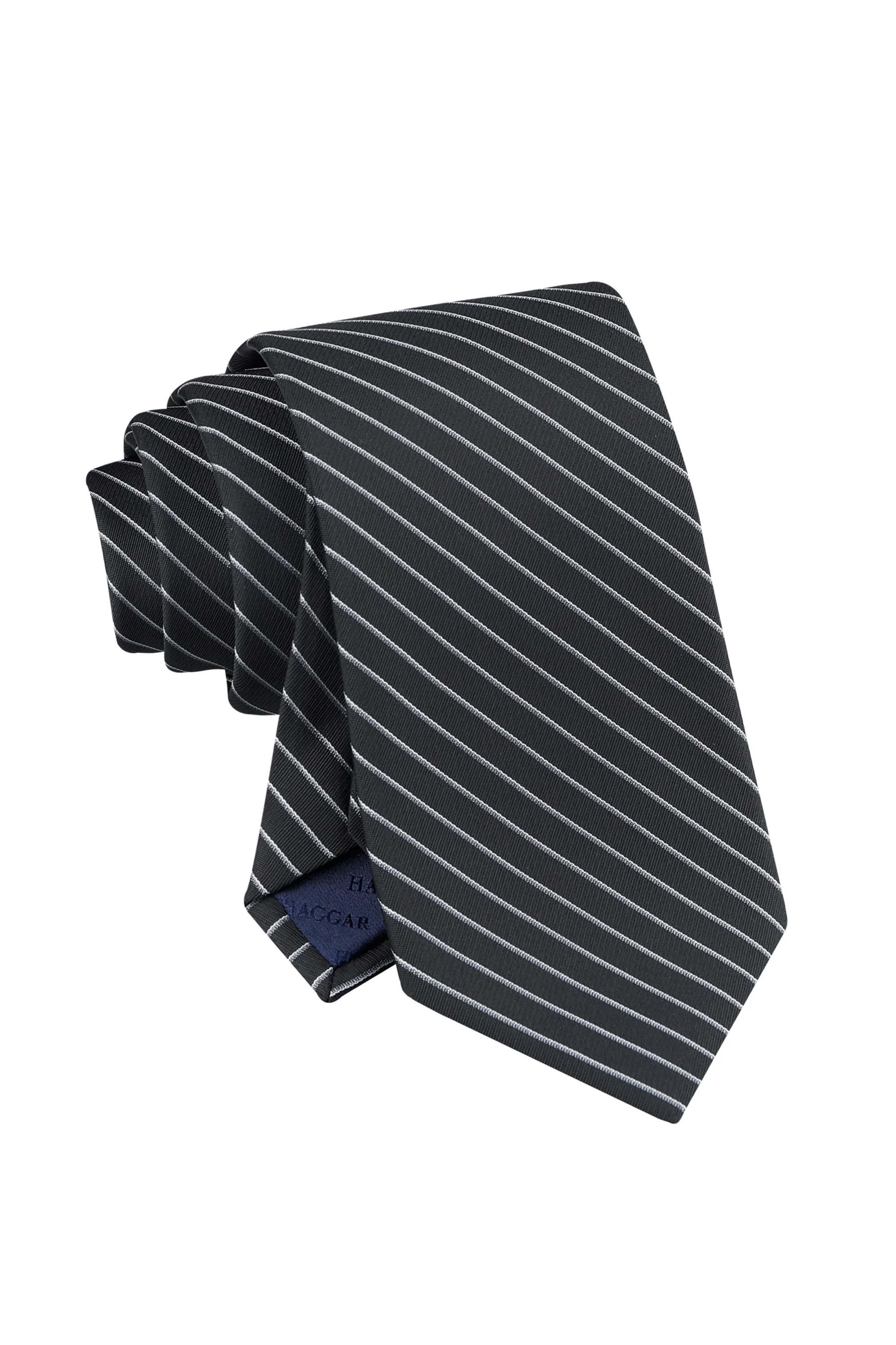 Tadeo Pin Stripe Tie - Black - Image 4