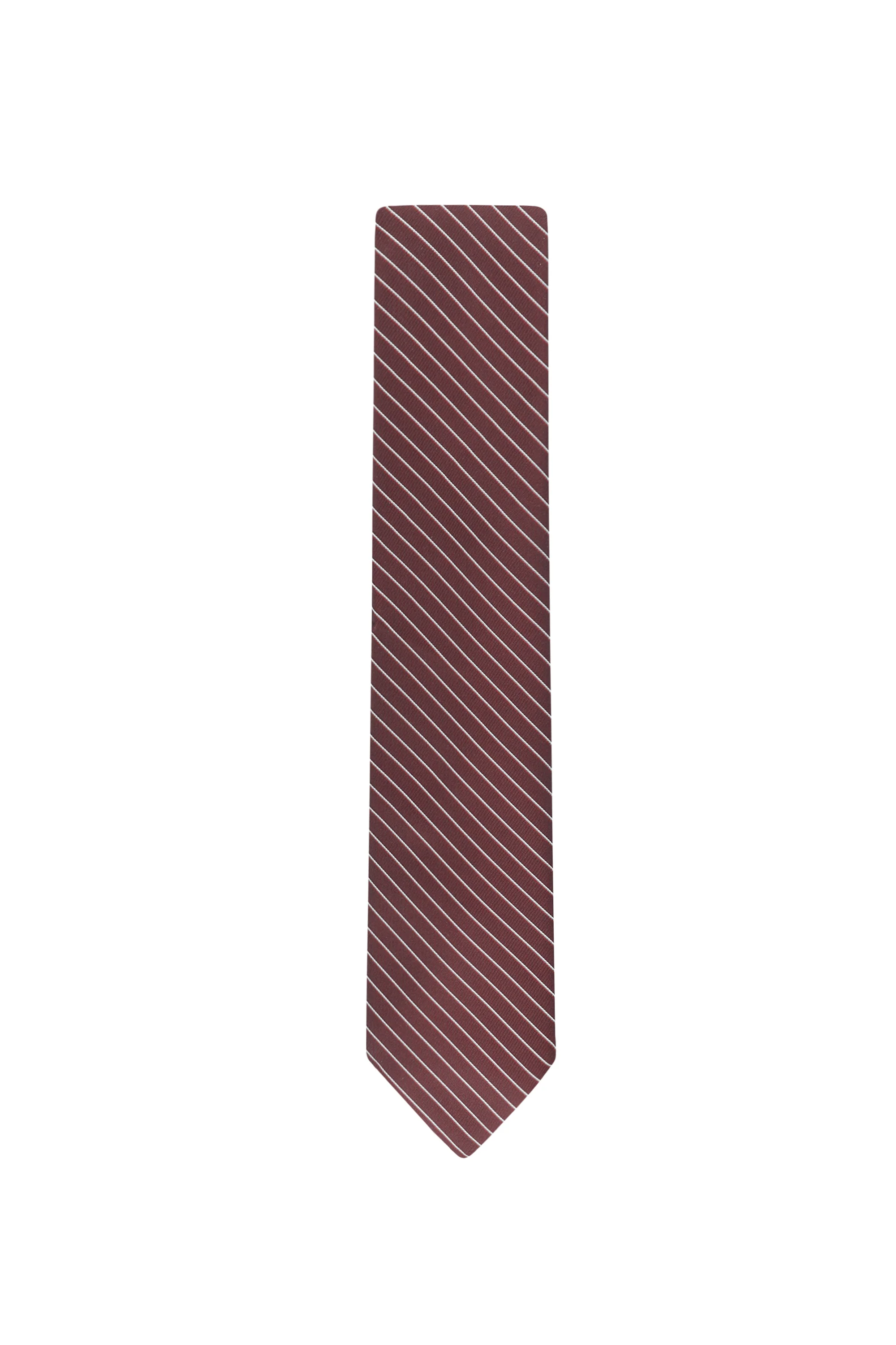 Tadeo Pin Stripe Tie - Red - Image 2