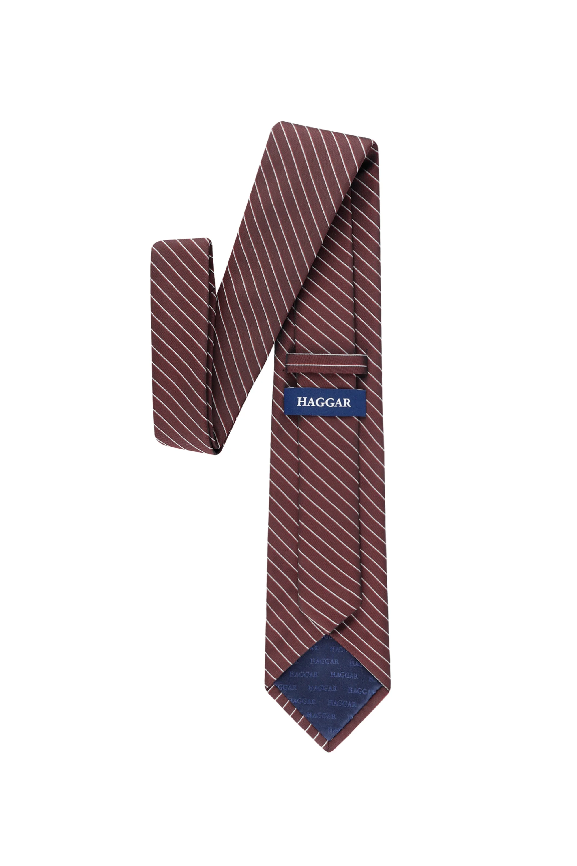 Tadeo Pin Stripe Tie - Red - Image 3