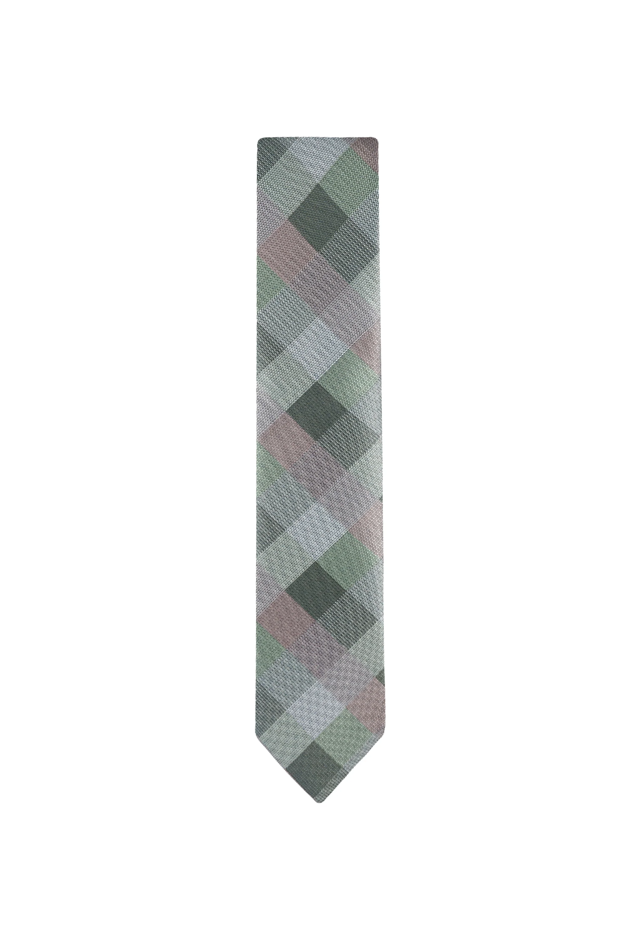 Tillie Buffalo Check Tie - Taupe - Image 2