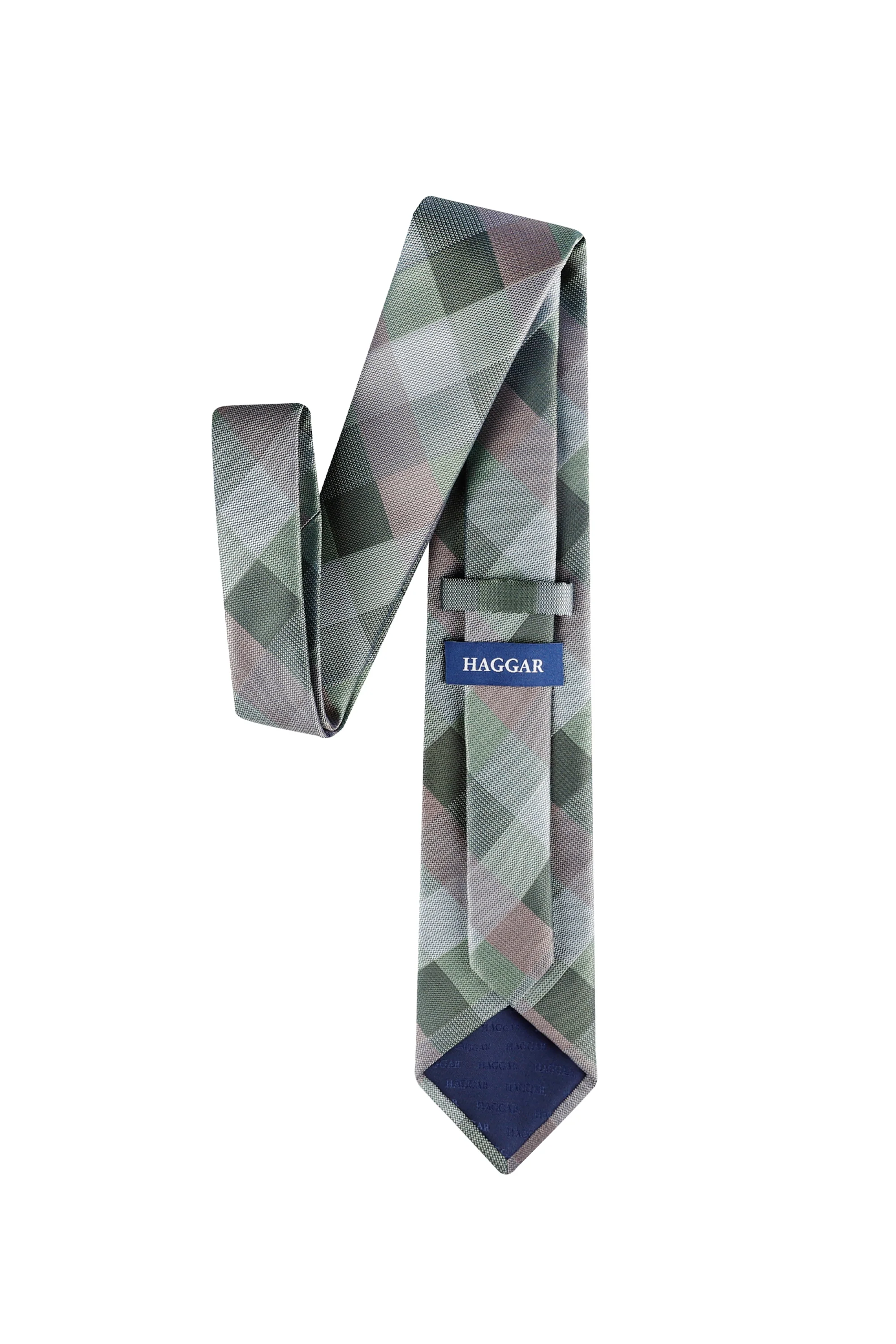 Tillie Buffalo Check Tie - Taupe - Image 3