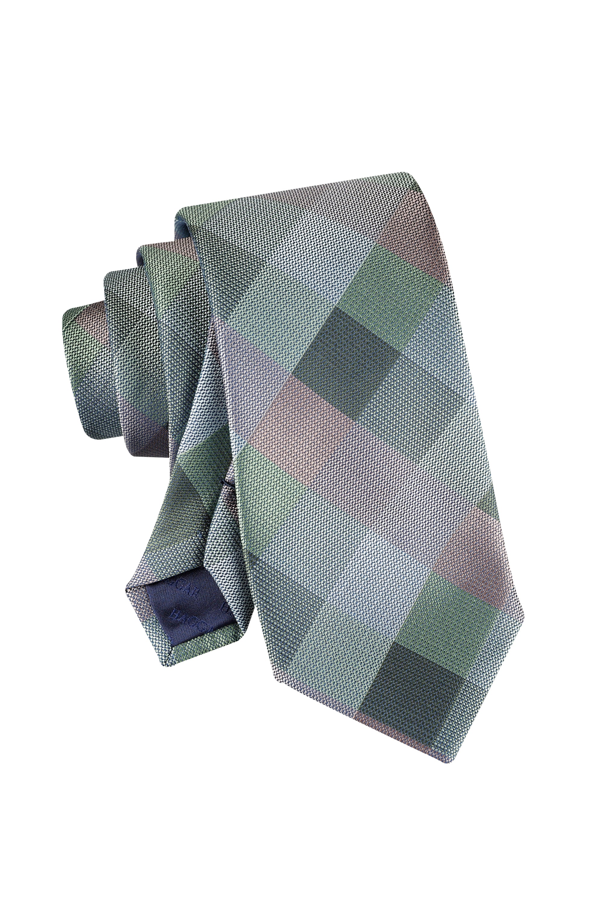Tillie Buffalo Check Tie - Taupe - Image 4